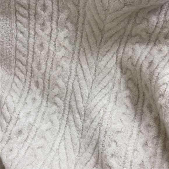 LOFT Wool Beige Cream Super Soft Turtleneck Sweater Oversized Cozy Long Medium - Picture 6 of 6